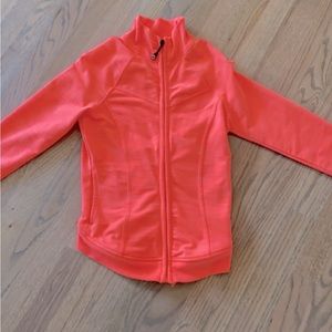 Coral/pink athletic jacket! Originaly from the brand FOX and is an extra small.